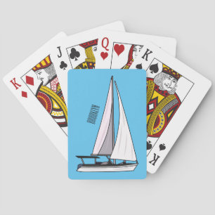 Afbeelding van cartoon per boot pokerkaarten