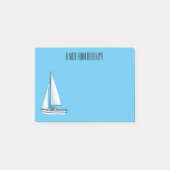 Afbeelding van cartoon per boot post-it® notes (Voorkant)