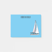 Afbeelding van cartoon per boot post-it® notes (Voorkant)