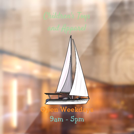 Afbeelding van cartoon per boot raamsticker (Vel 2)