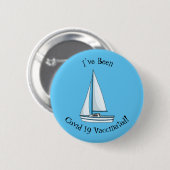 Afbeelding van cartoon per boot ronde button 5,7 cm (Voorkant /achterkant)