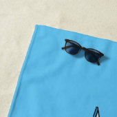 Afbeelding van cartoon per boot strandlaken (In situ)