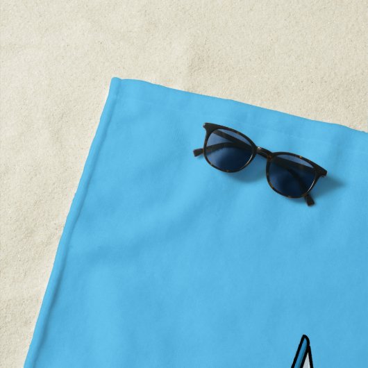 Afbeelding van cartoon per boot strandlaken (In situ)