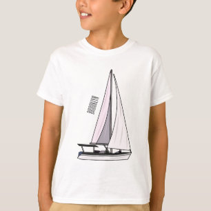 Afbeelding van cartoon per boot t-shirt