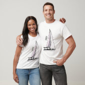 Afbeelding van cartoon per boot t-shirt (Unisex)