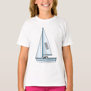 Afbeelding van cartoon per boot t-shirt