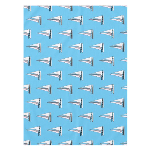 Afbeelding van cartoon per boot tafelkleed (Voorkant)