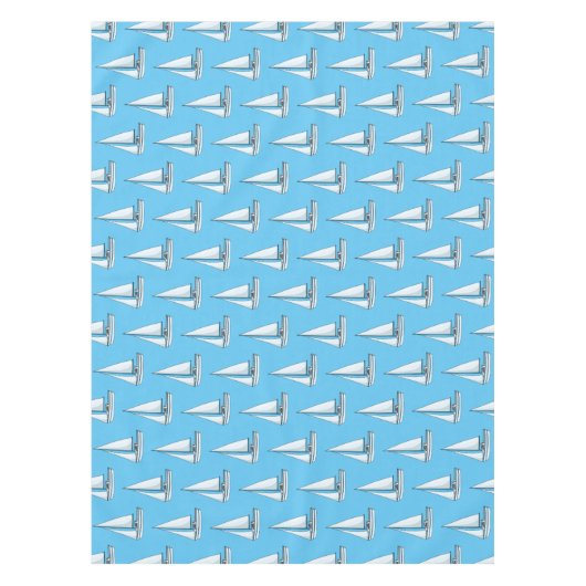 Afbeelding van cartoon per boot tafelkleed (Voorkant)