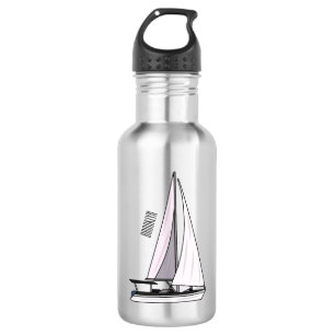 Afbeelding van cartoon per boot waterfles
