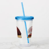 Afbeelding van cartoon-uurwerk acryl drinkbeker (Links)