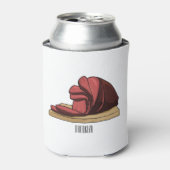 Afbeelding van cartoon-uurwerk blikjeskoeler (Blikje Voorkant)