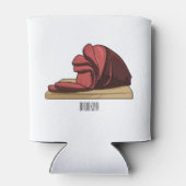 Afbeelding van cartoon-uurwerk blikjeskoeler (Achterkant)