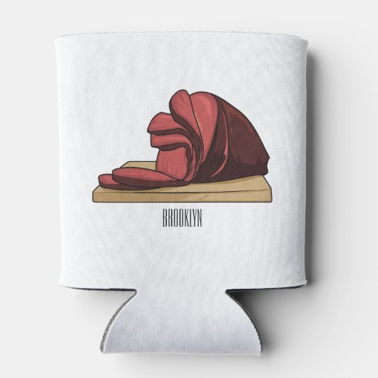 Afbeelding van cartoon-uurwerk blikjeskoeler (Achterkant)