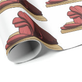 Afbeelding van cartoon-uurwerk cadeaupapier (Rol Hoek)