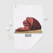 Afbeelding van cartoon-uurwerk golfhanddoek (Insitu)