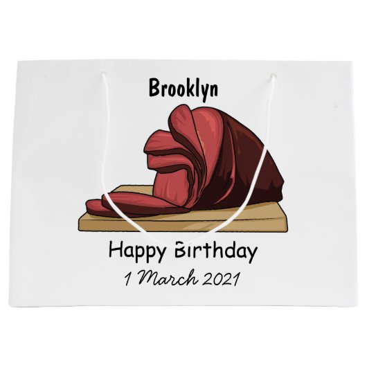 Afbeelding van cartoon-uurwerk groot cadeauzakje (Voorkant)