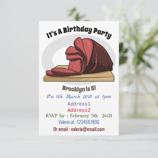 Afbeelding van cartoon-uurwerk kaart (Staand voorkant)