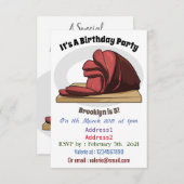 Afbeelding van cartoon-uurwerk kaart (Voorkant / Achterkant)