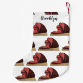 Afbeelding van cartoon-uurwerk kleine kerstsok (Achterkant)