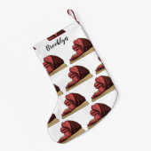 Afbeelding van cartoon-uurwerk kleine kerstsok (Achterkant (Hangend))