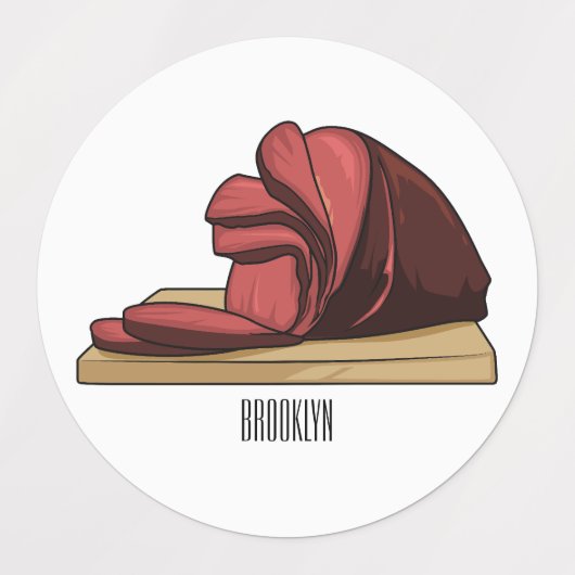 Afbeelding van cartoon-uurwerk labels (Design 2)