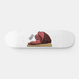 Afbeelding van cartoon-uurwerk persoonlijk skateboard