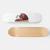 Afbeelding van cartoon-uurwerk persoonlijk skateboard (Horizontaal)