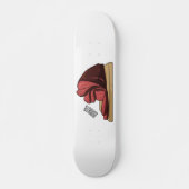 Afbeelding van cartoon-uurwerk persoonlijk skateboard (Voorkant)