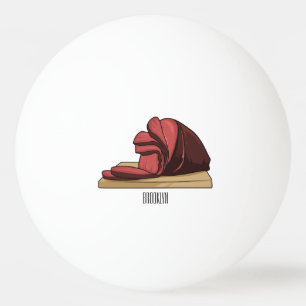 Afbeelding van cartoon-uurwerk pingpongbal