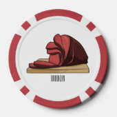Afbeelding van cartoon-uurwerk poker chips (Achterkant)