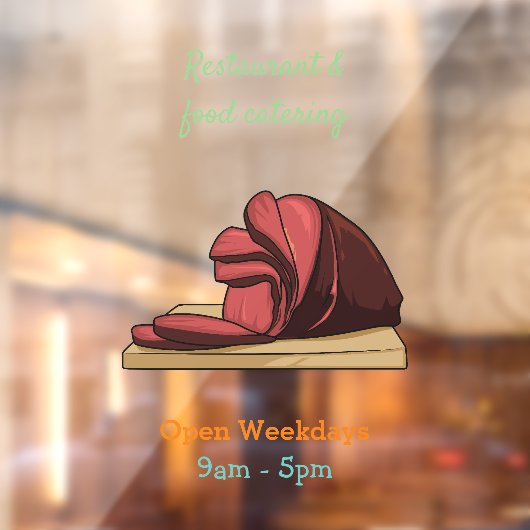 Afbeelding van cartoon-uurwerk raamsticker (Vel 2)