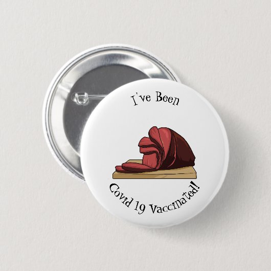 Afbeelding van cartoon-uurwerk ronde button 5,7 cm (Voorkant /achterkant)