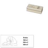 Afbeelding van cartoon-uurwerk rubberstempel (Gestempeld)