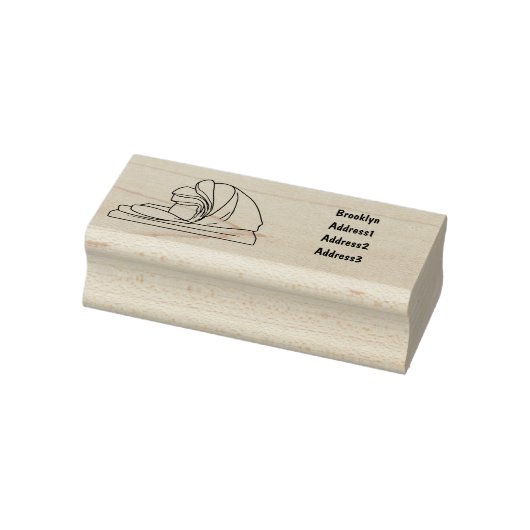 Afbeelding van cartoon-uurwerk rubberstempel (Stempel)