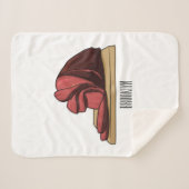 Afbeelding van cartoon-uurwerk sherpa deken (Voorkant (horizontaal))