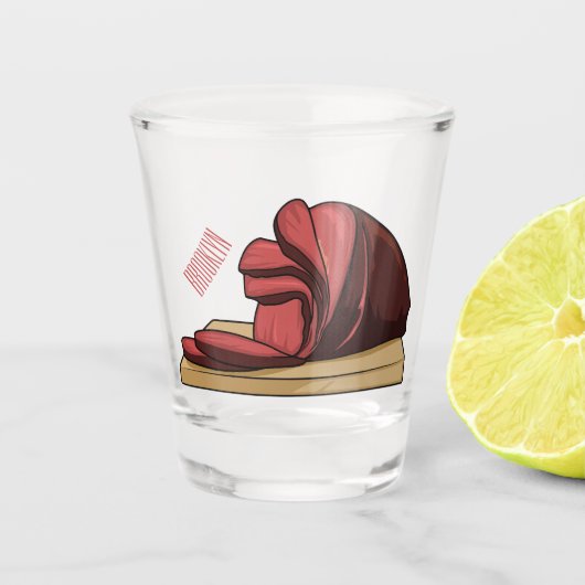 Afbeelding van cartoon-uurwerk shot glas (Voorkant)
