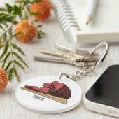 Afbeelding van cartoon-uurwerk sleutelhanger (Voorkant Rechts)