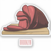 Afbeelding van cartoon-uurwerk sticker (Voorkant)