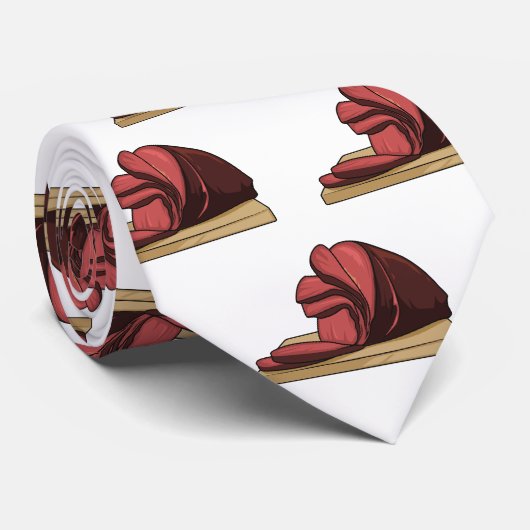 Afbeelding van cartoon-uurwerk stropdas (Opgerold)