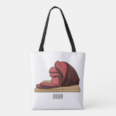 Afbeelding van cartoon-uurwerk tote bag (Achterkant)