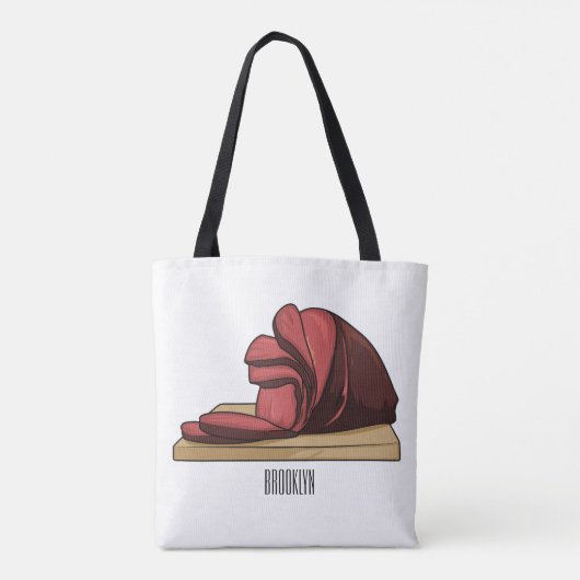 Afbeelding van cartoon-uurwerk tote bag (Achterkant)