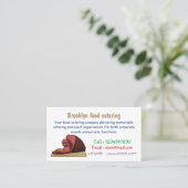 Afbeelding van cartoon-uurwerk visitekaartje (Staand voorkant)