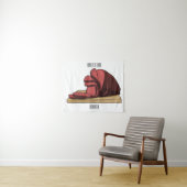 Afbeelding van cartoon-uurwerk wandkleed (In Situ (horizontaal))