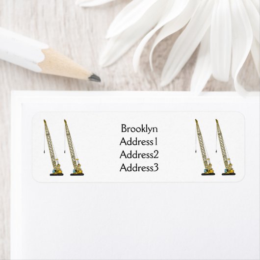 Afbeelding van cartoon van afgravator tekenen etiket (Insitu)