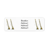 Afbeelding van cartoon van afgravator tekenen etiket (Voorkant)