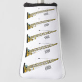 Afbeelding van cartoon van afgravator tekenen golfheadcover (Draai 90)