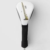 Afbeelding van cartoon van afgravator tekenen golfheadcover (Voorkant)