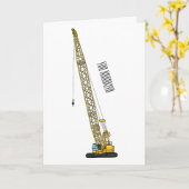 Afbeelding van cartoon van afgravator tekenen kaart (Gele Bloem)