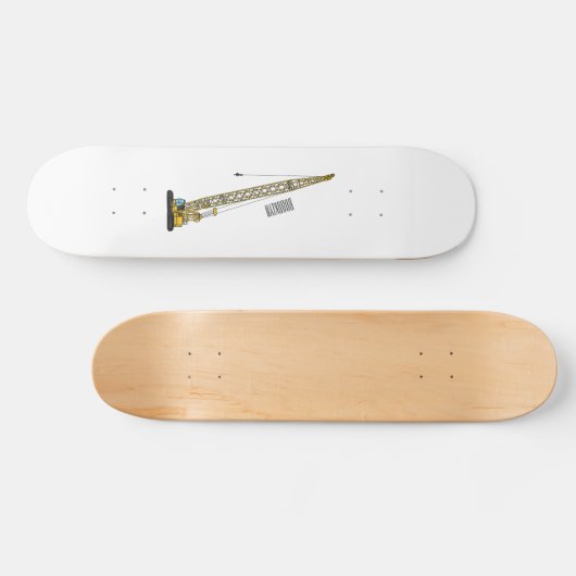 Afbeelding van cartoon van afgravator tekenen persoonlijk skateboard (Horizontaal)