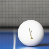 Afbeelding van cartoon van afgravator tekenen pingpongbal (Net)